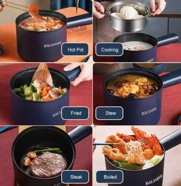Mini Electric Cooker Multi-Function All-In-One Pot Double Layer