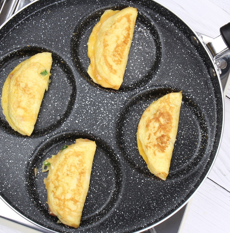 Egg Frying Pan Nonstick Pancake Pans 4-7 Cups Cookware Pancake Pan Egg Pan Suitable For Gas Stove
